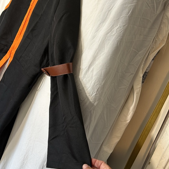 NWT Anime Natsu Dragneel Miccostumes size XL Black and Orange with armband - Picture 3 of 13